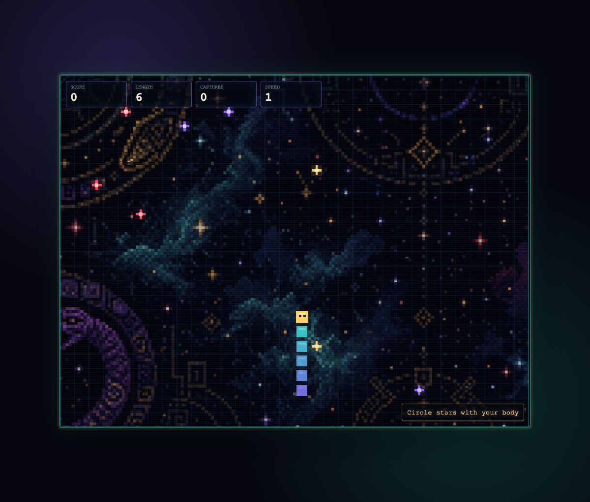 Screenshot of the Ouroboros browser game